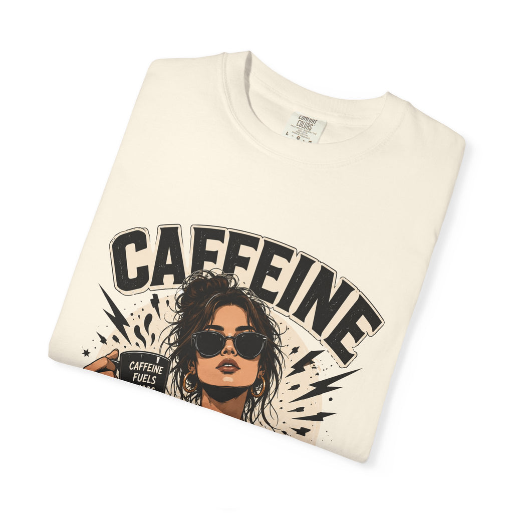 Caffeine & Chaos Tee — Graphic Coffee Lover T-Shirt
