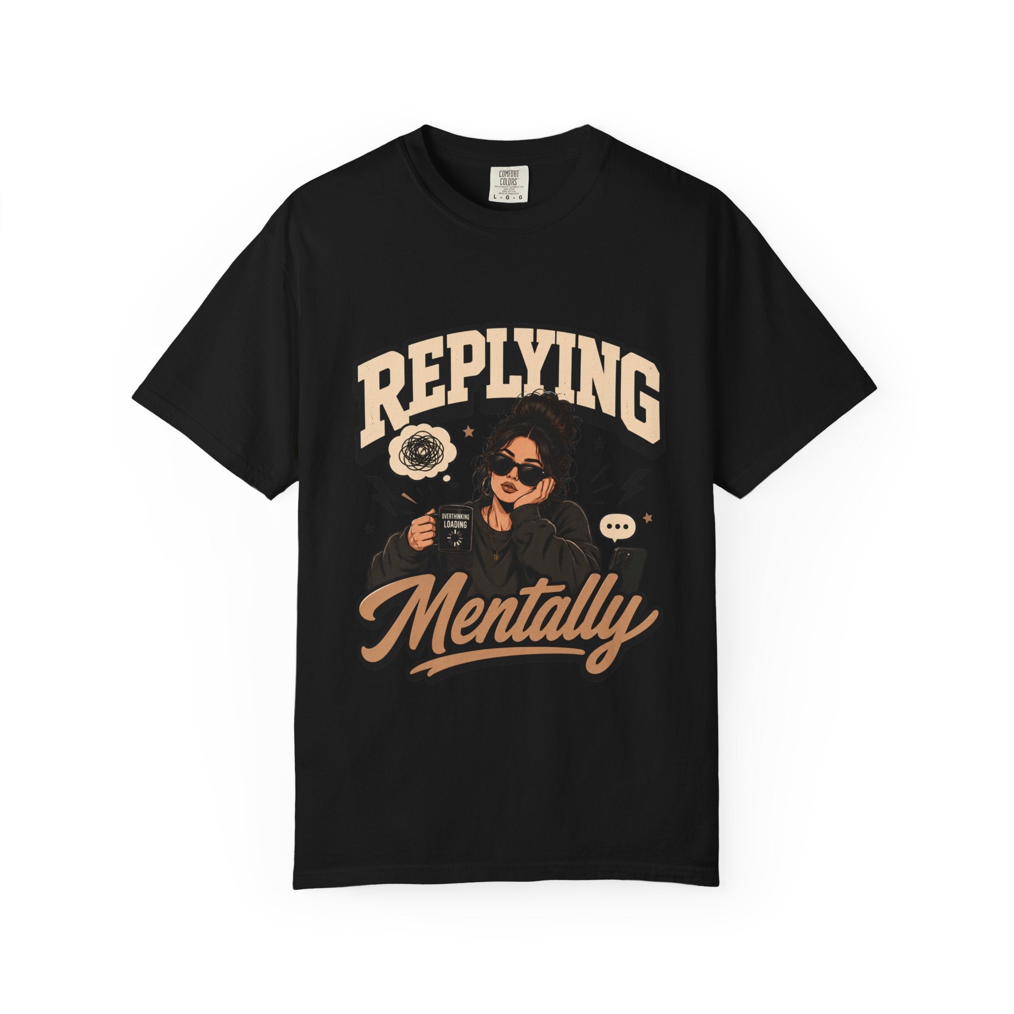 Replying Mentally T-Shirt — Introvert Humor Graphic Tee