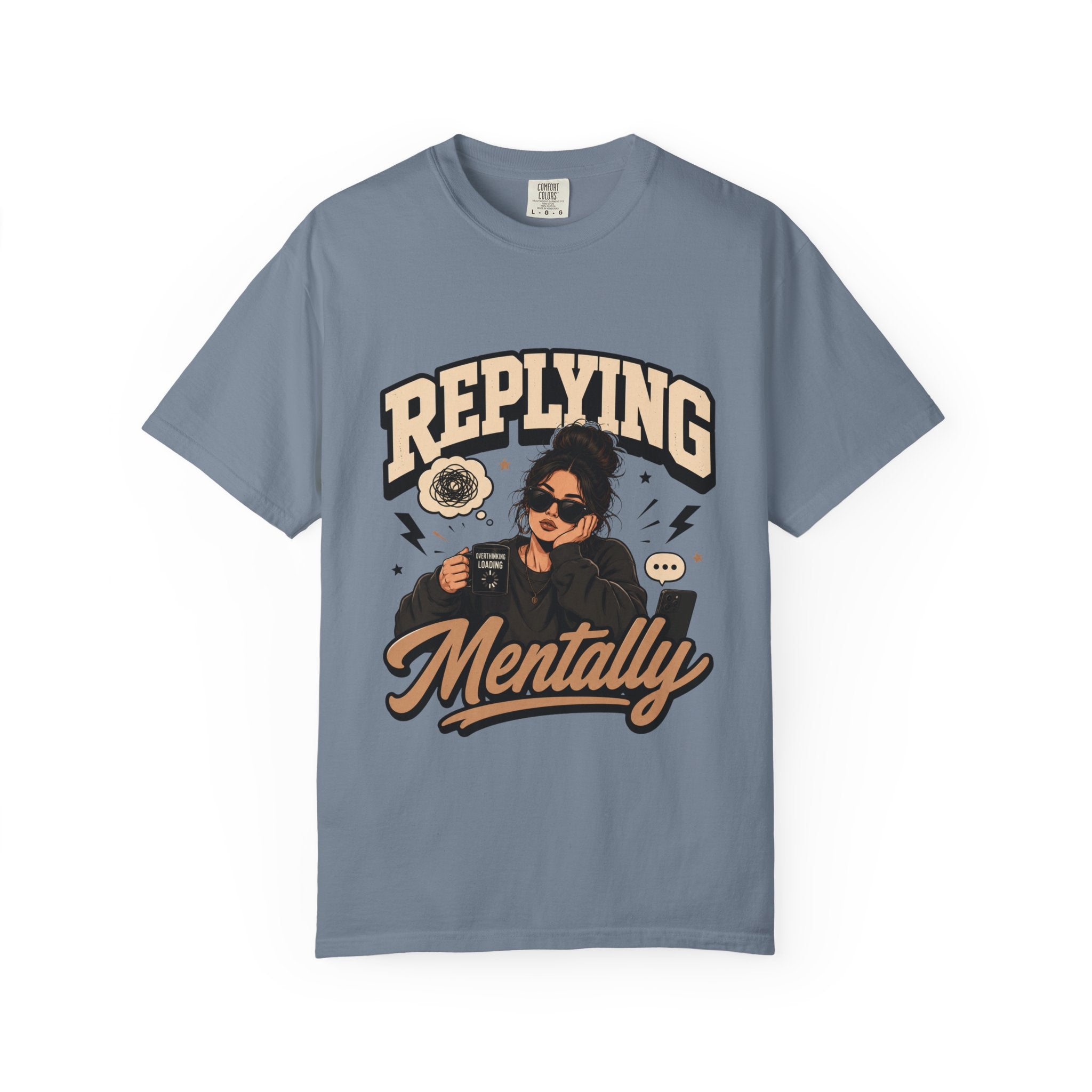 Replying Mentally T-Shirt — Introvert Humor Graphic Tee