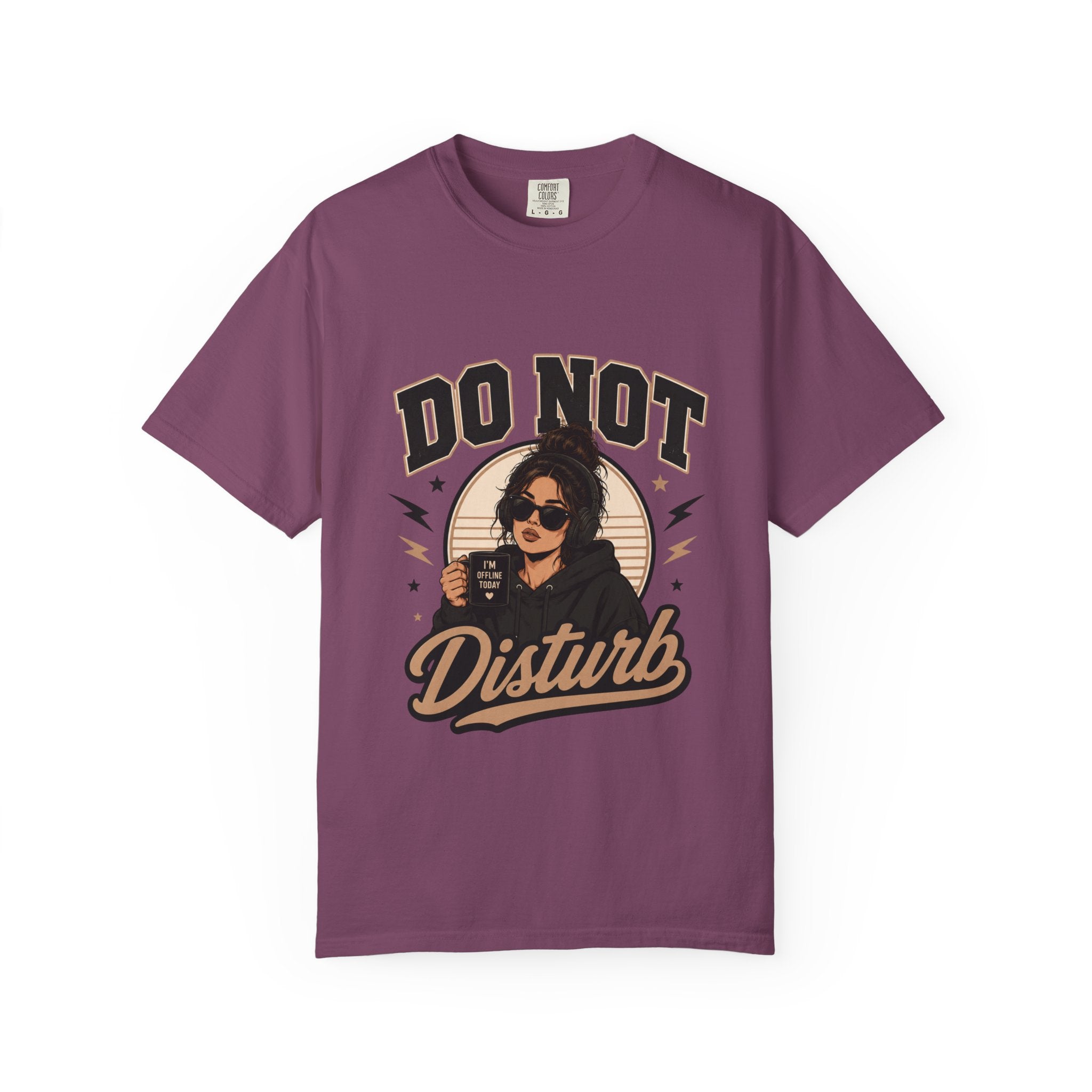 Do Not Disturb Graphic T-Shirt — Retro Chill Coffee Tee