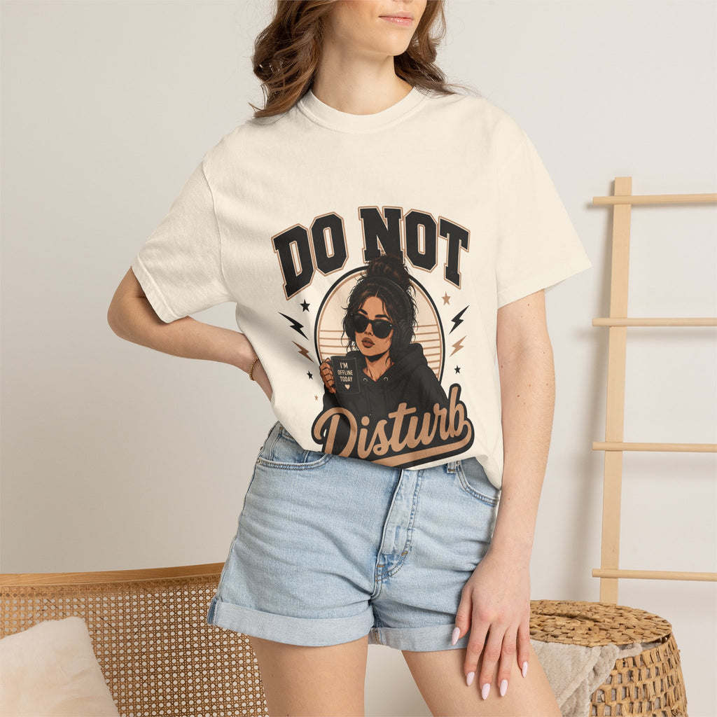 Do Not Disturb Graphic T-Shirt — Retro Chill Coffee Tee
