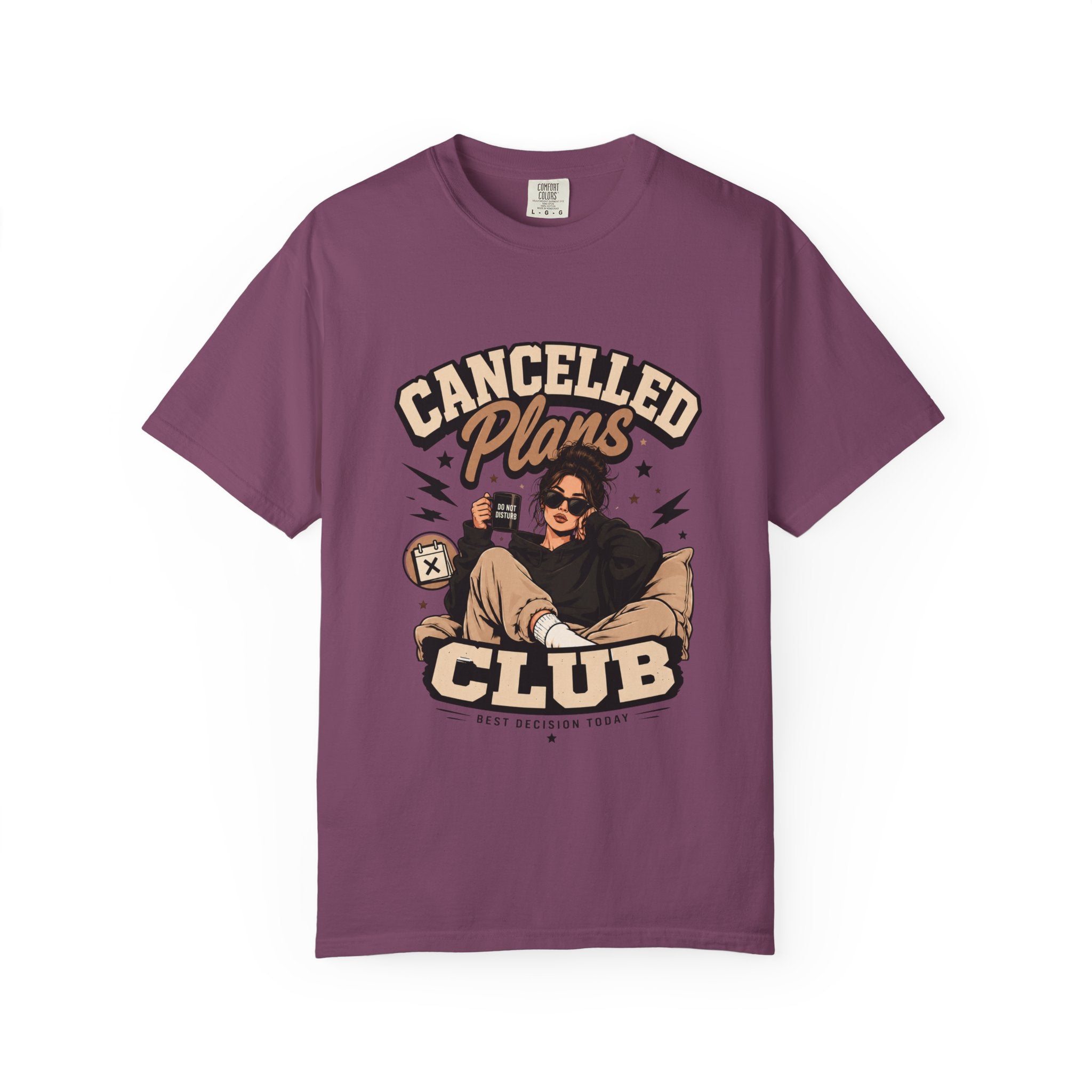 Cancelled Plans Club T-Shirt — Cozy Introvert Graphic Tee