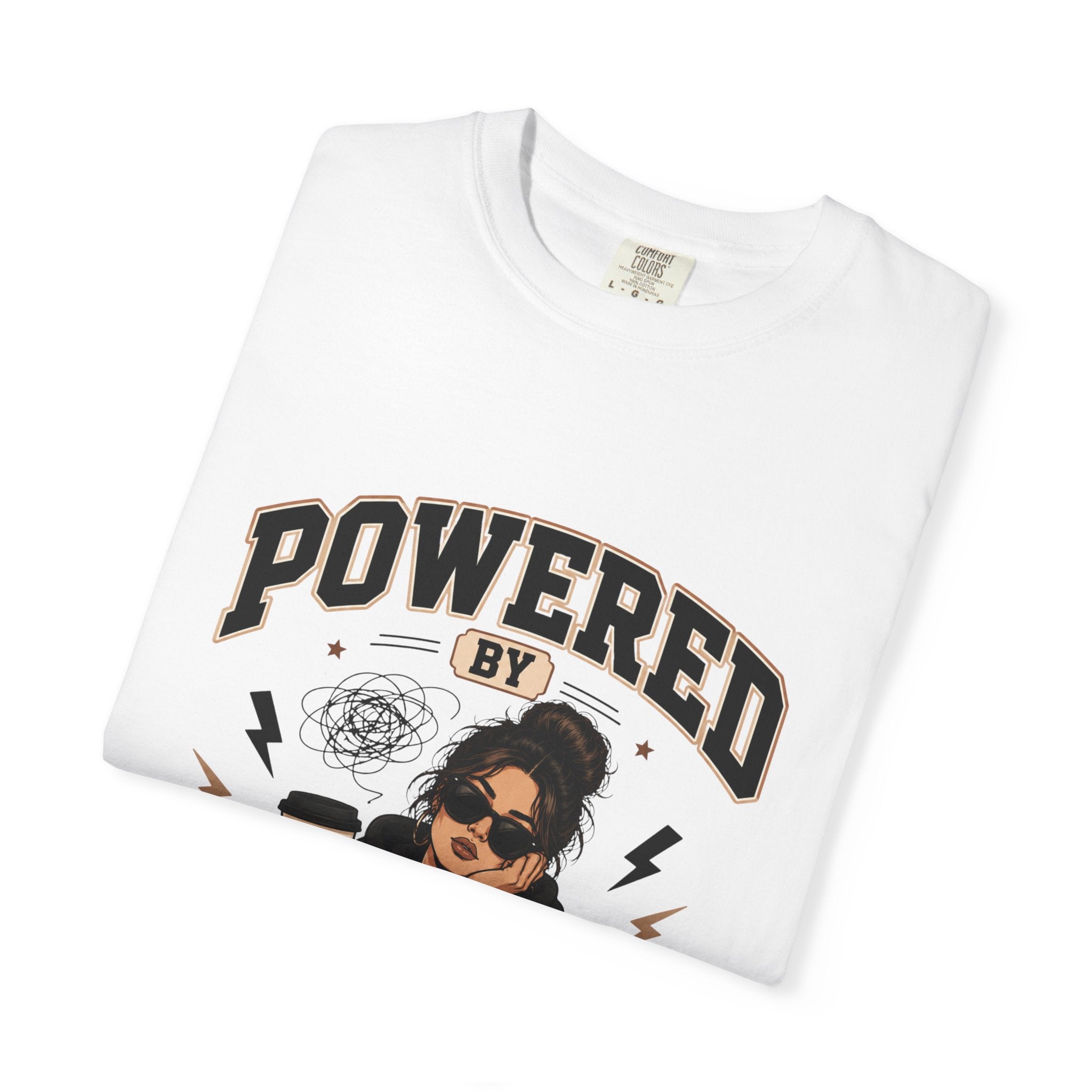 Powered by Anxiety T-Shirt — Introvert Humor Tee