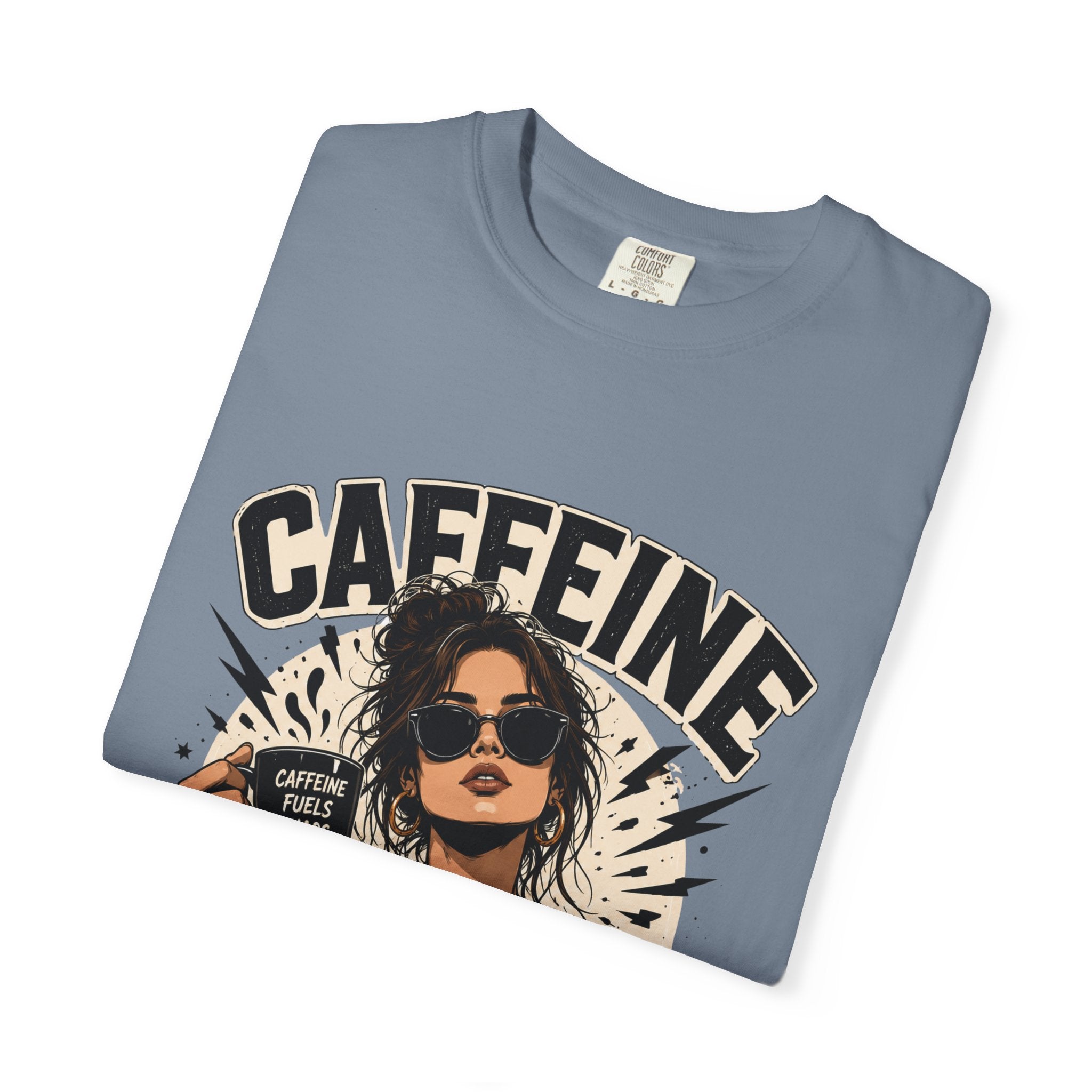 Caffeine & Chaos Tee — Graphic Coffee Lover T-Shirt