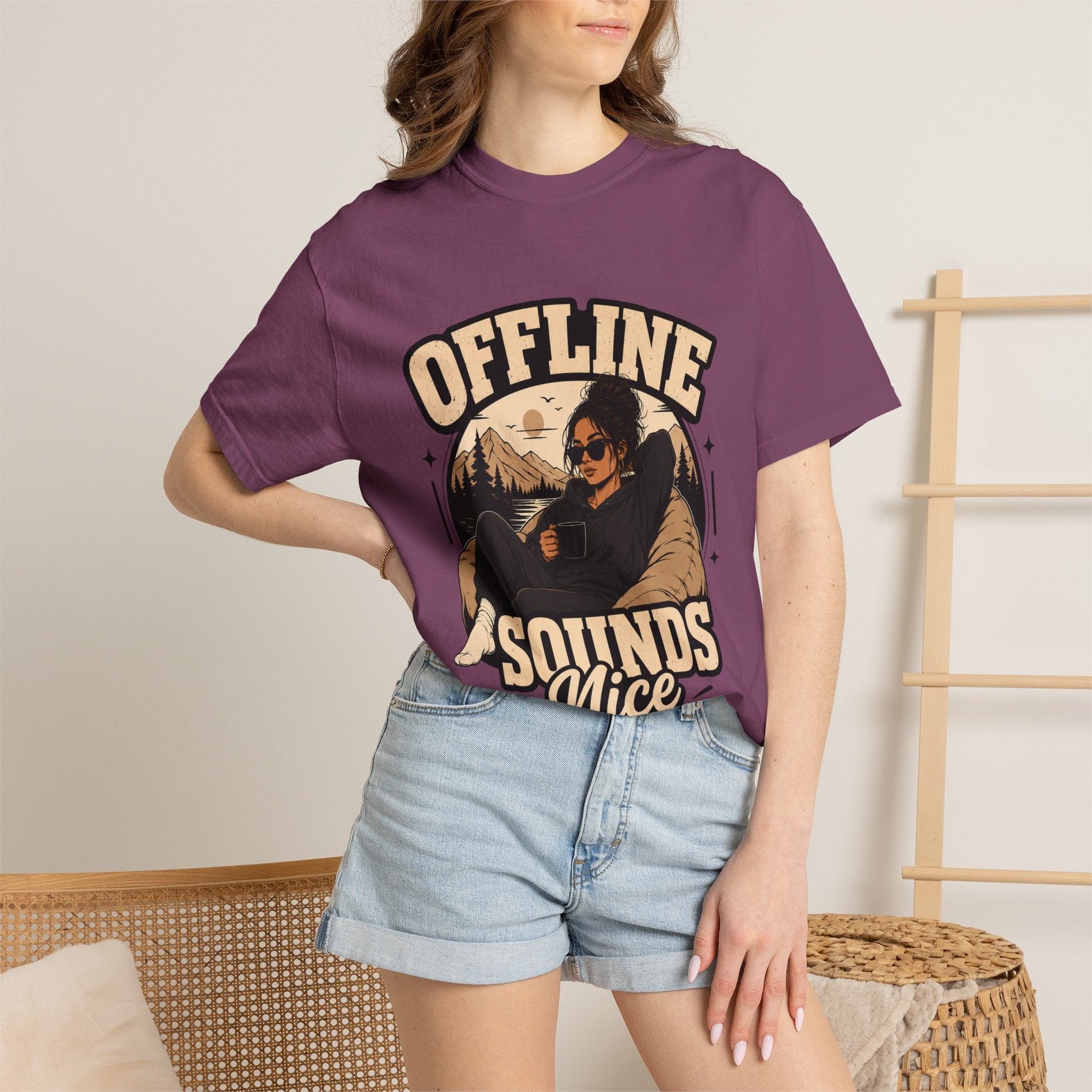 Offline Sounds Nice T-Shirt — Cozy Outdoor Graphic Tee