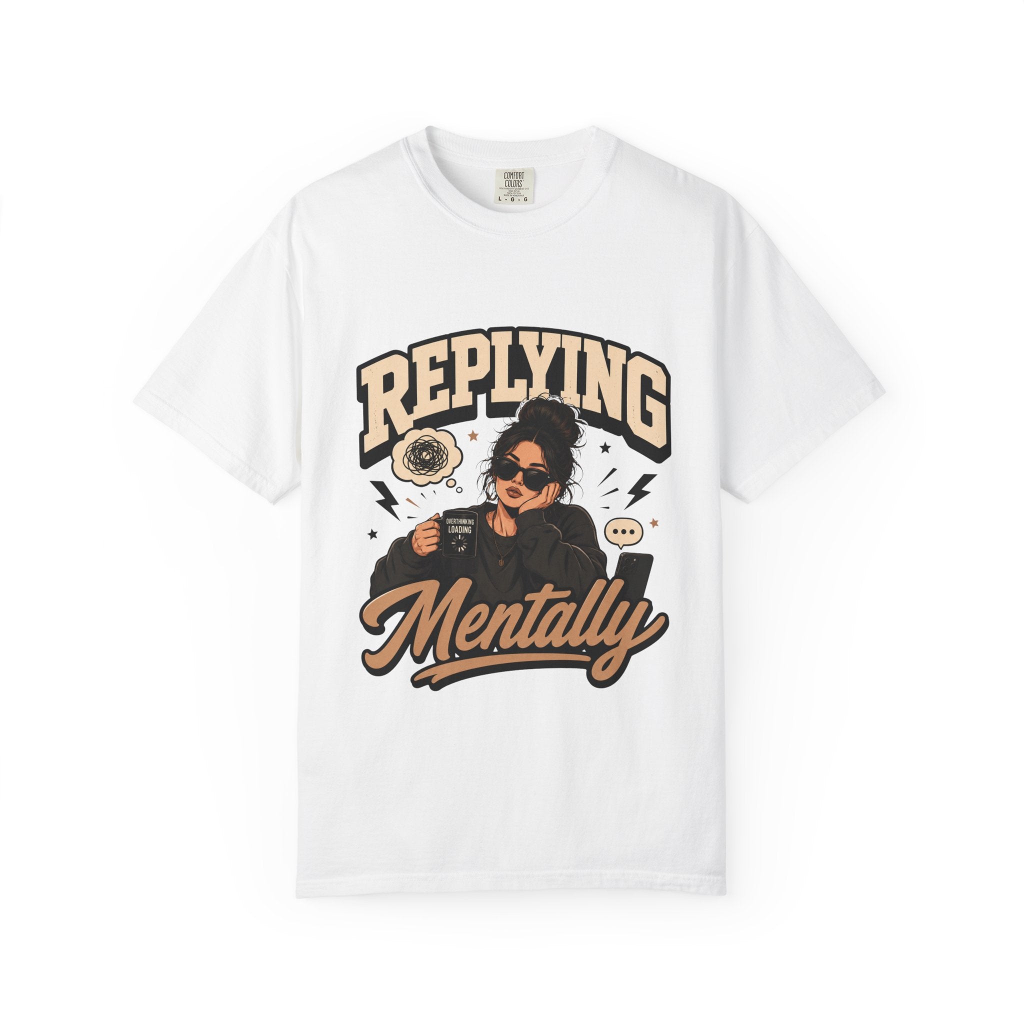 Replying Mentally T-Shirt — Introvert Humor Graphic Tee