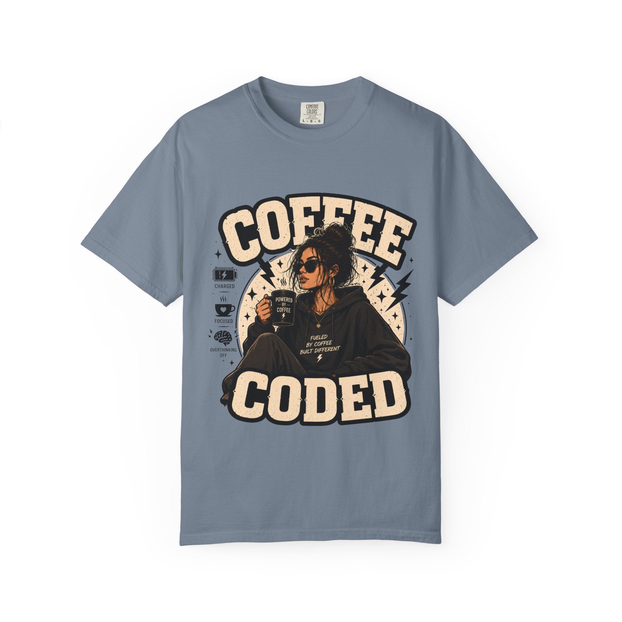 Coffee Coded T-Shirt — Retro Programmer Coffee Tee for Developers
