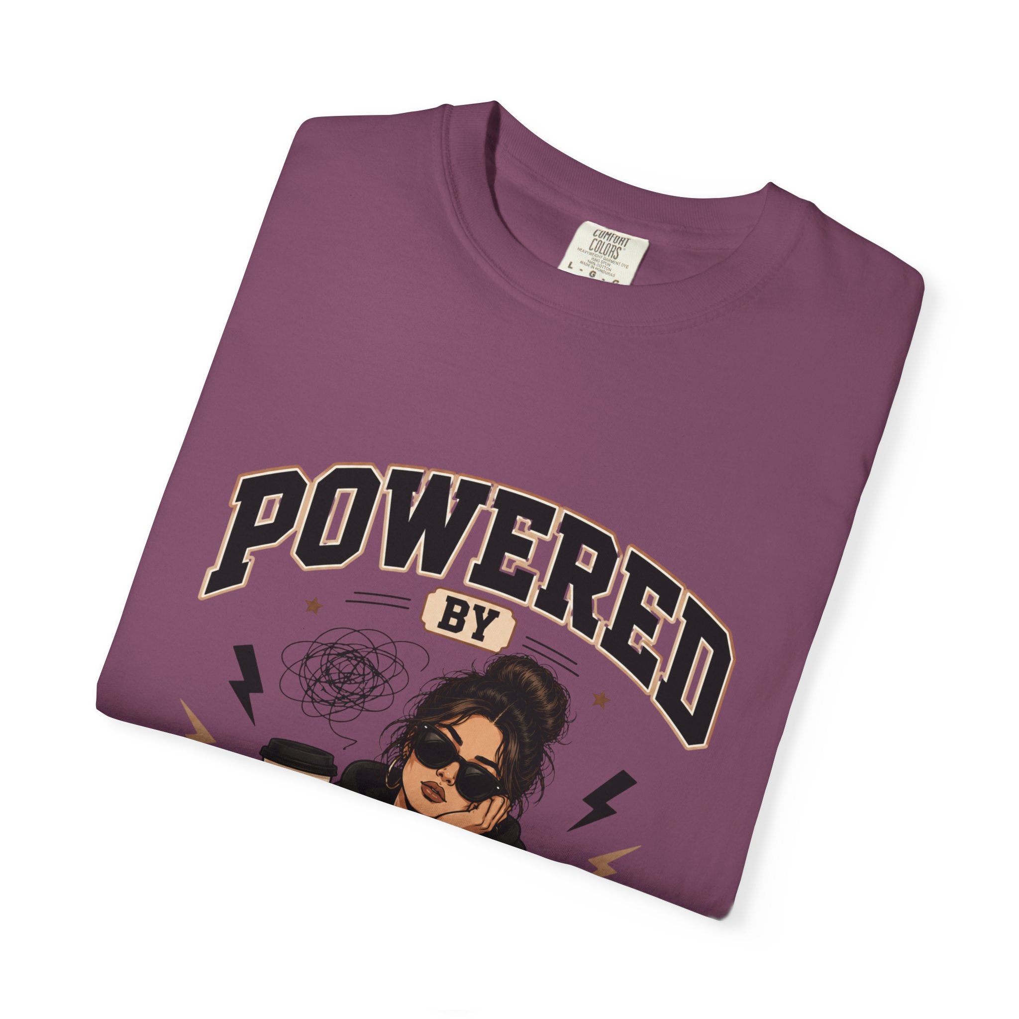 Powered by Anxiety T-Shirt — Introvert Humor Tee