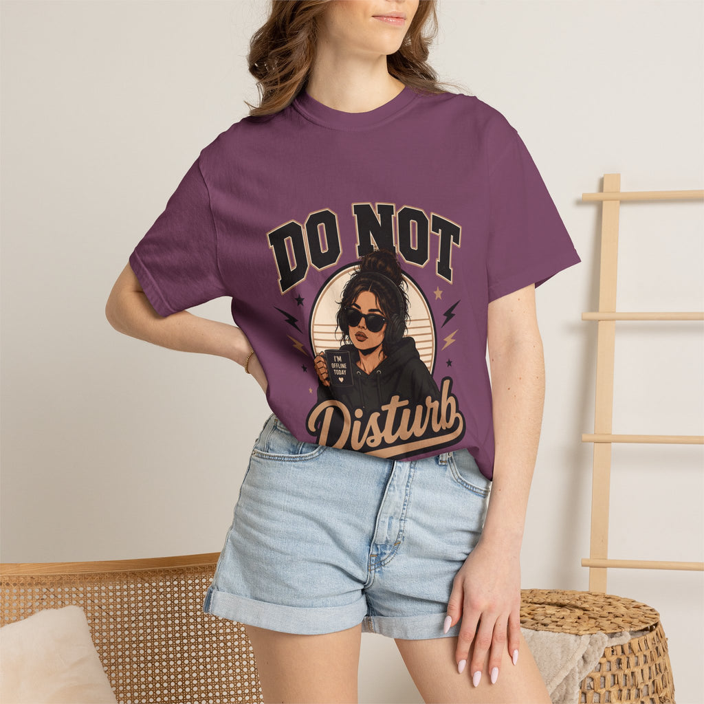 Do Not Disturb Graphic T-Shirt — Retro Chill Coffee Tee