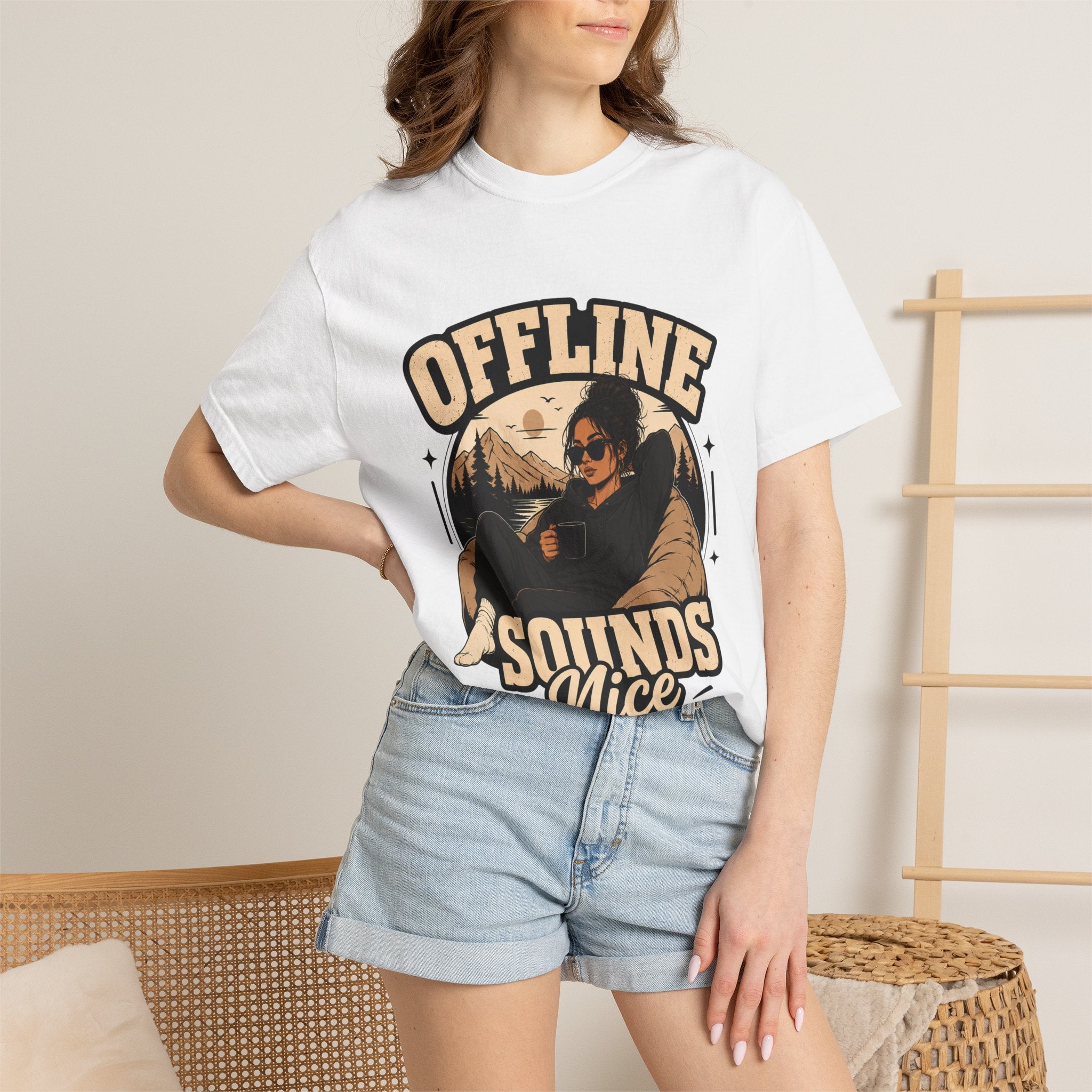 Offline Sounds Nice T-Shirt — Cozy Outdoor Graphic Tee