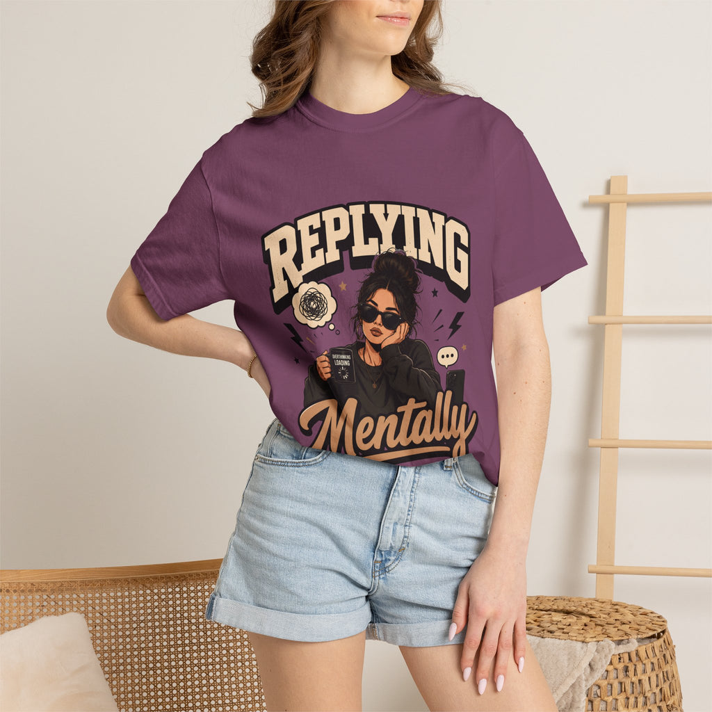 Replying Mentally T-Shirt — Introvert Humor Graphic Tee