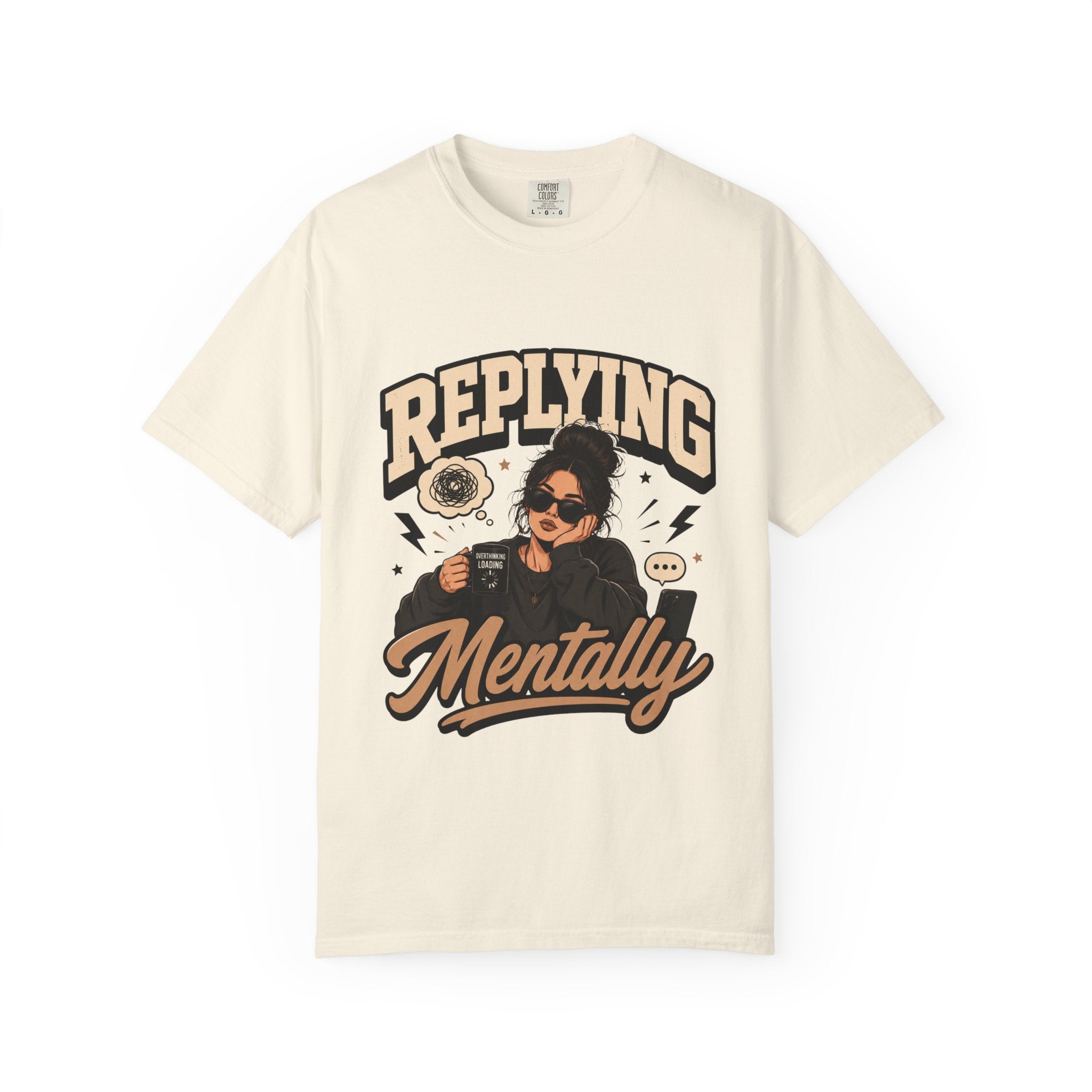 Replying Mentally T-Shirt — Introvert Humor Graphic Tee