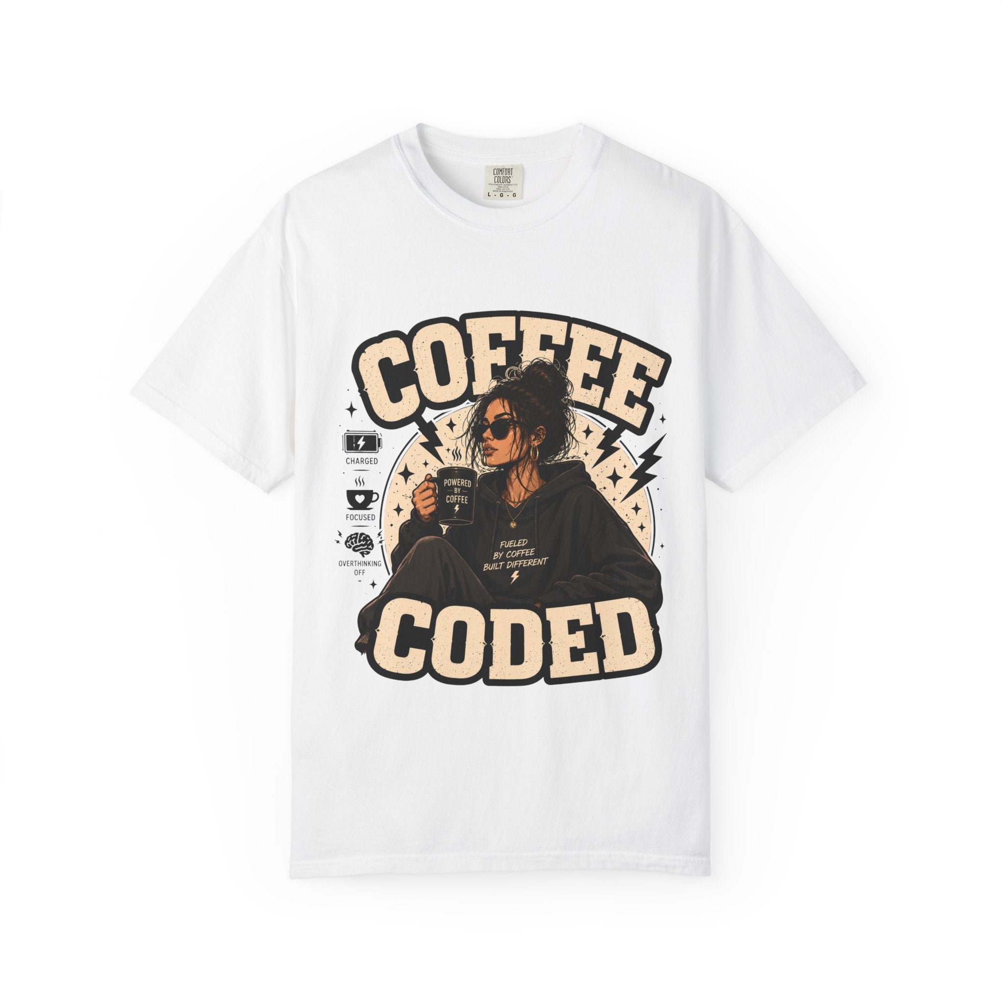 Coffee Coded T-Shirt — Retro Programmer Coffee Tee for Developers