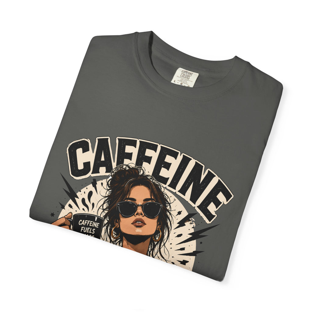 Caffeine & Chaos Tee — Graphic Coffee Lover T-Shirt