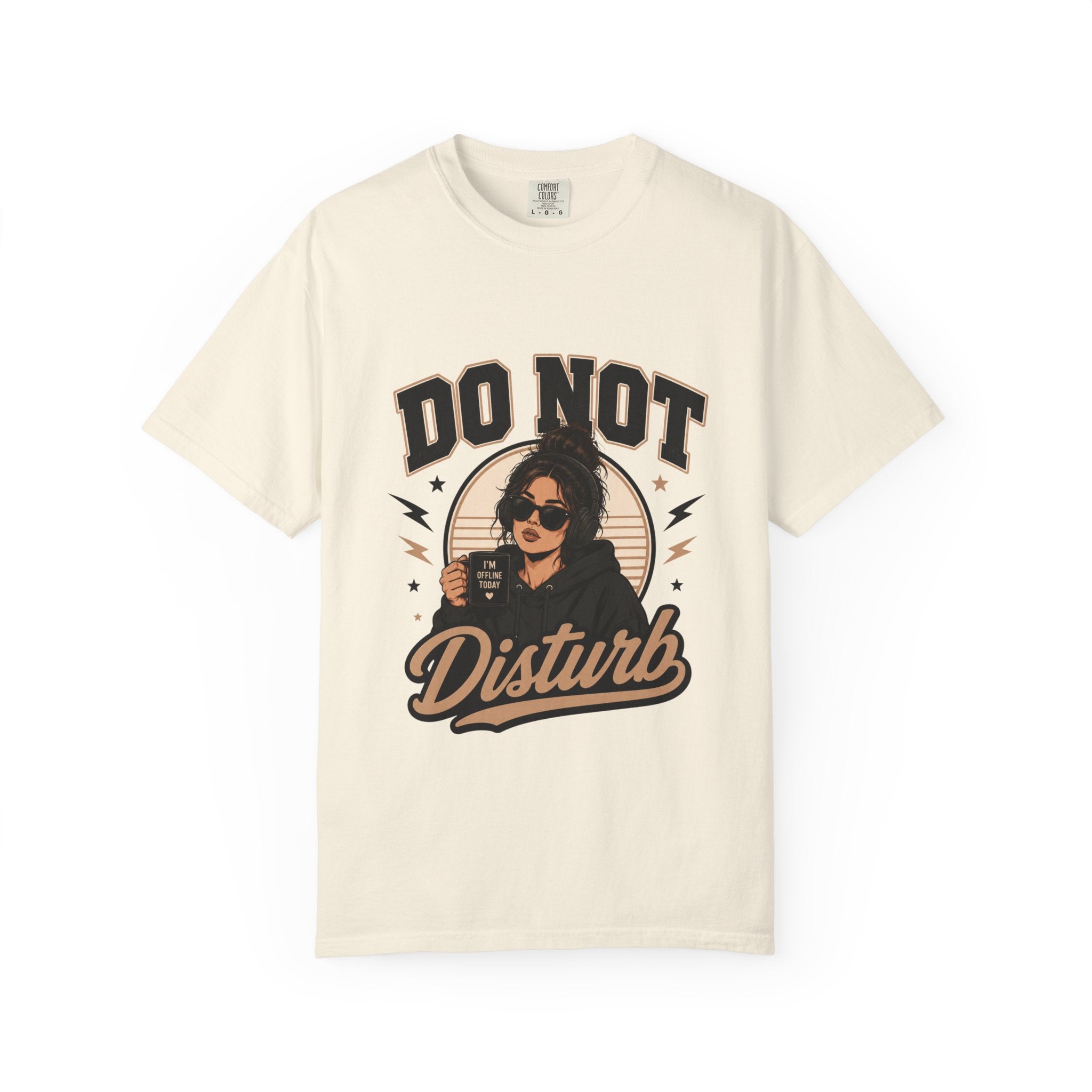 Do Not Disturb Graphic T-Shirt — Retro Chill Coffee Tee