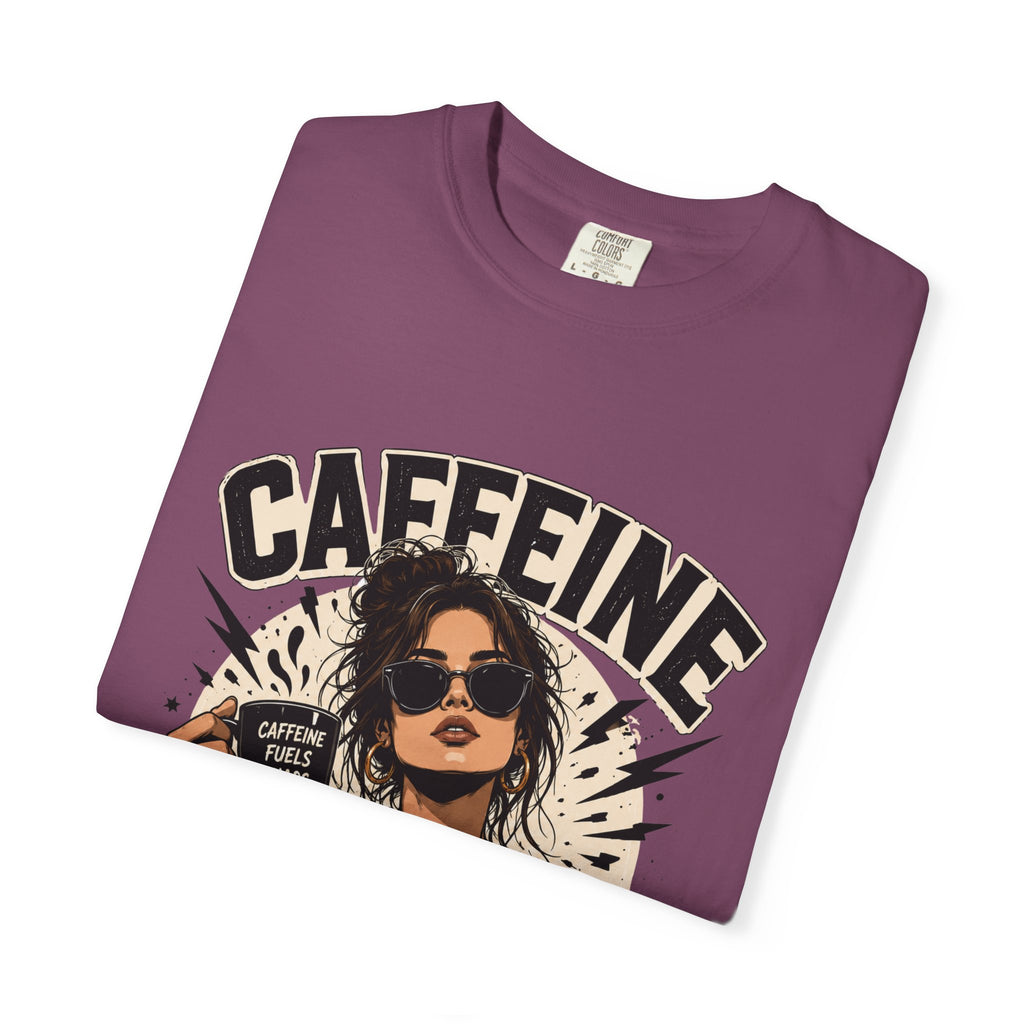 Caffeine & Chaos Tee — Graphic Coffee Lover T-Shirt