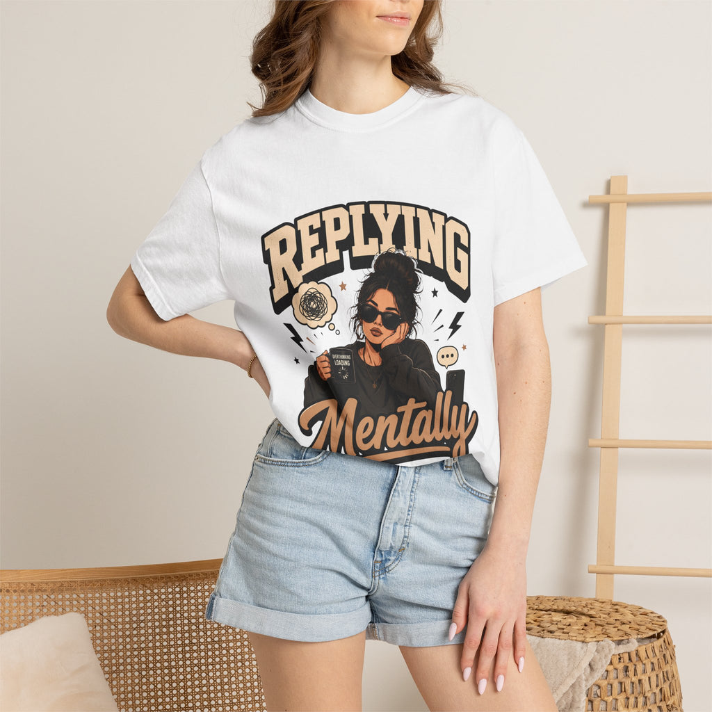 Replying Mentally T-Shirt — Introvert Humor Graphic Tee