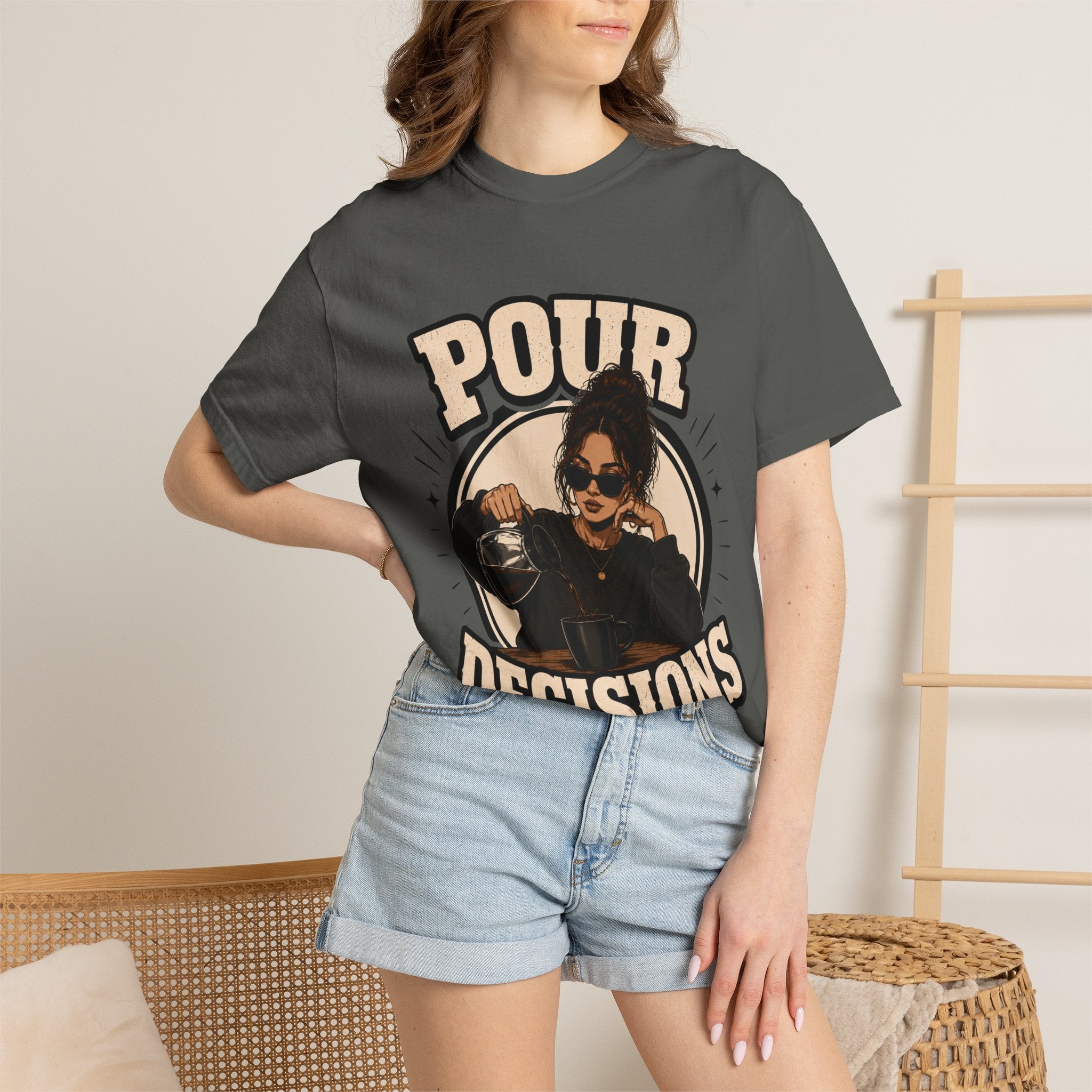Pour Decisions T-Shirt — Funny Coffee Lover Graphic Tee
