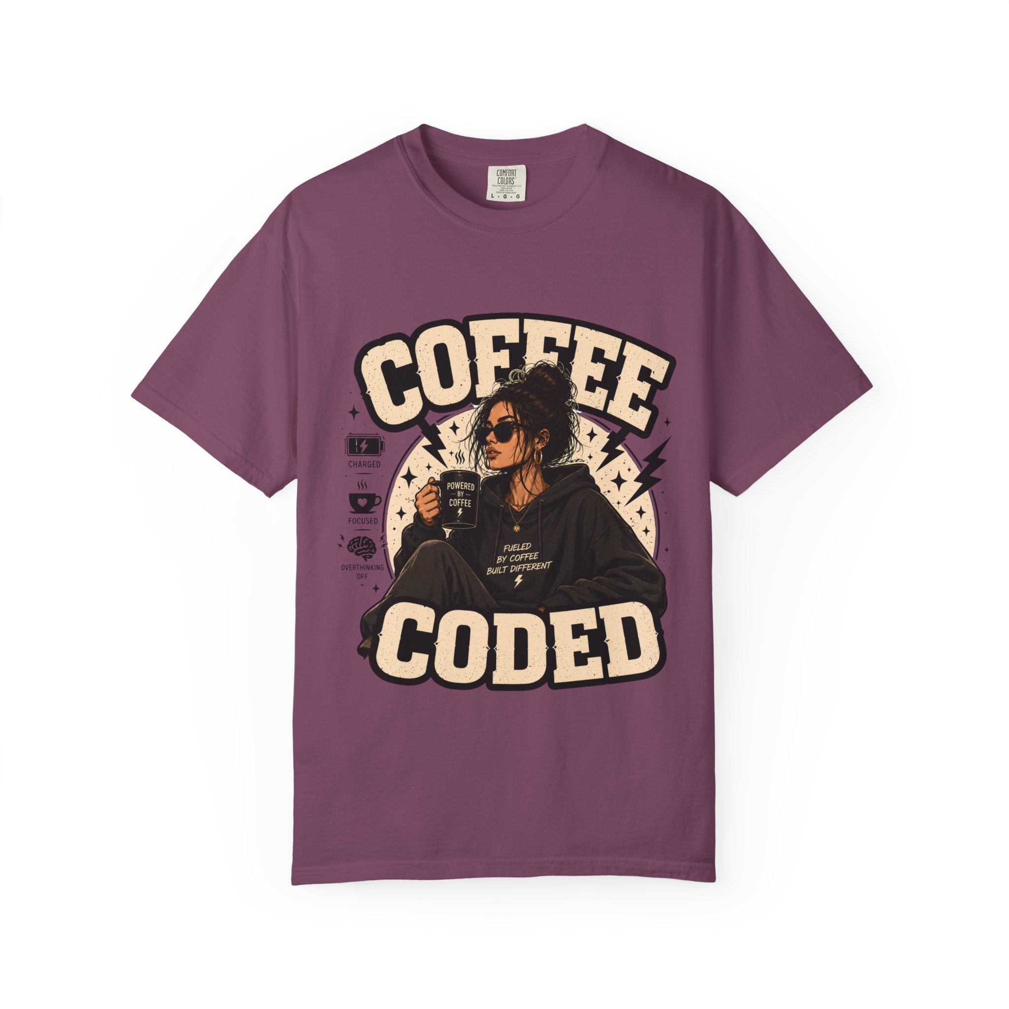 Coffee Coded T-Shirt — Retro Programmer Coffee Tee for Developers