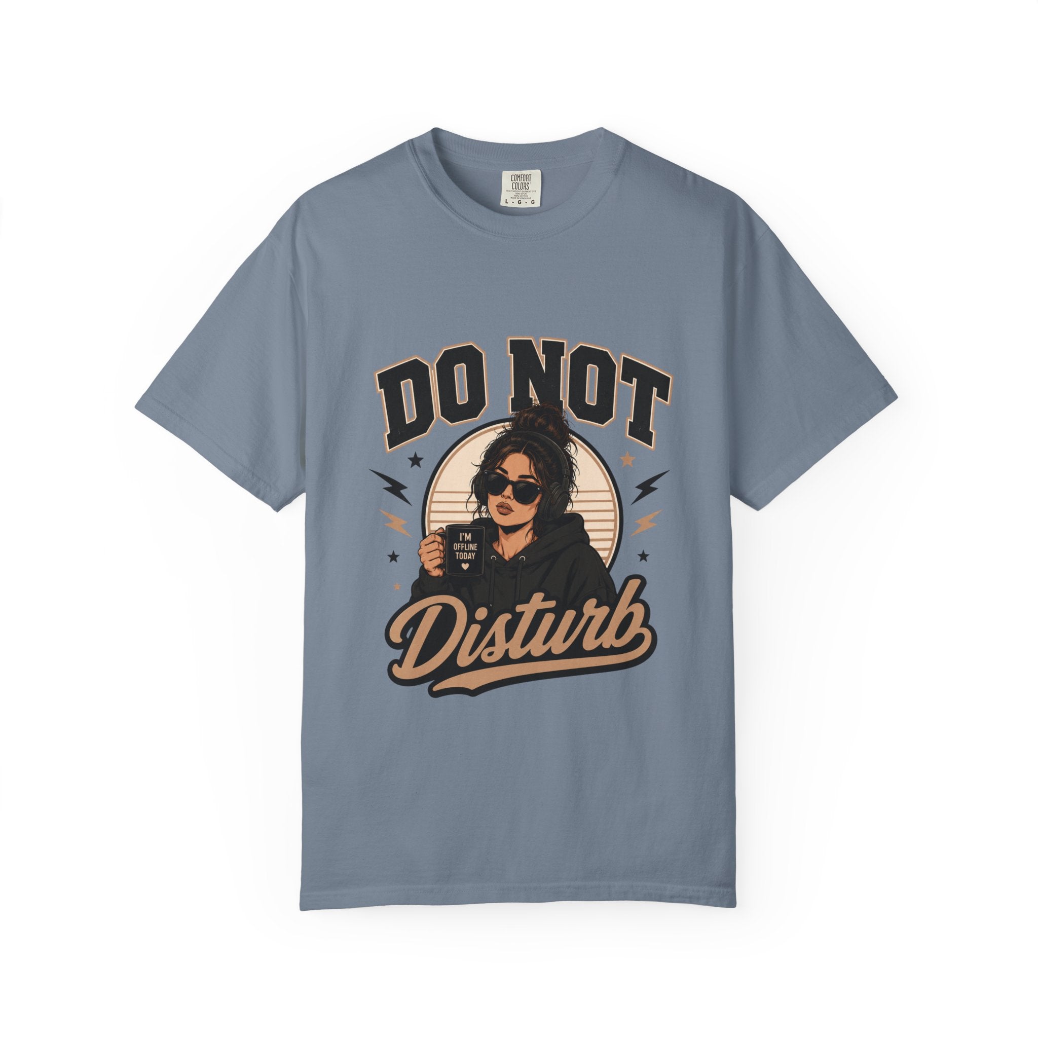 Do Not Disturb Graphic T-Shirt — Retro Chill Coffee Tee