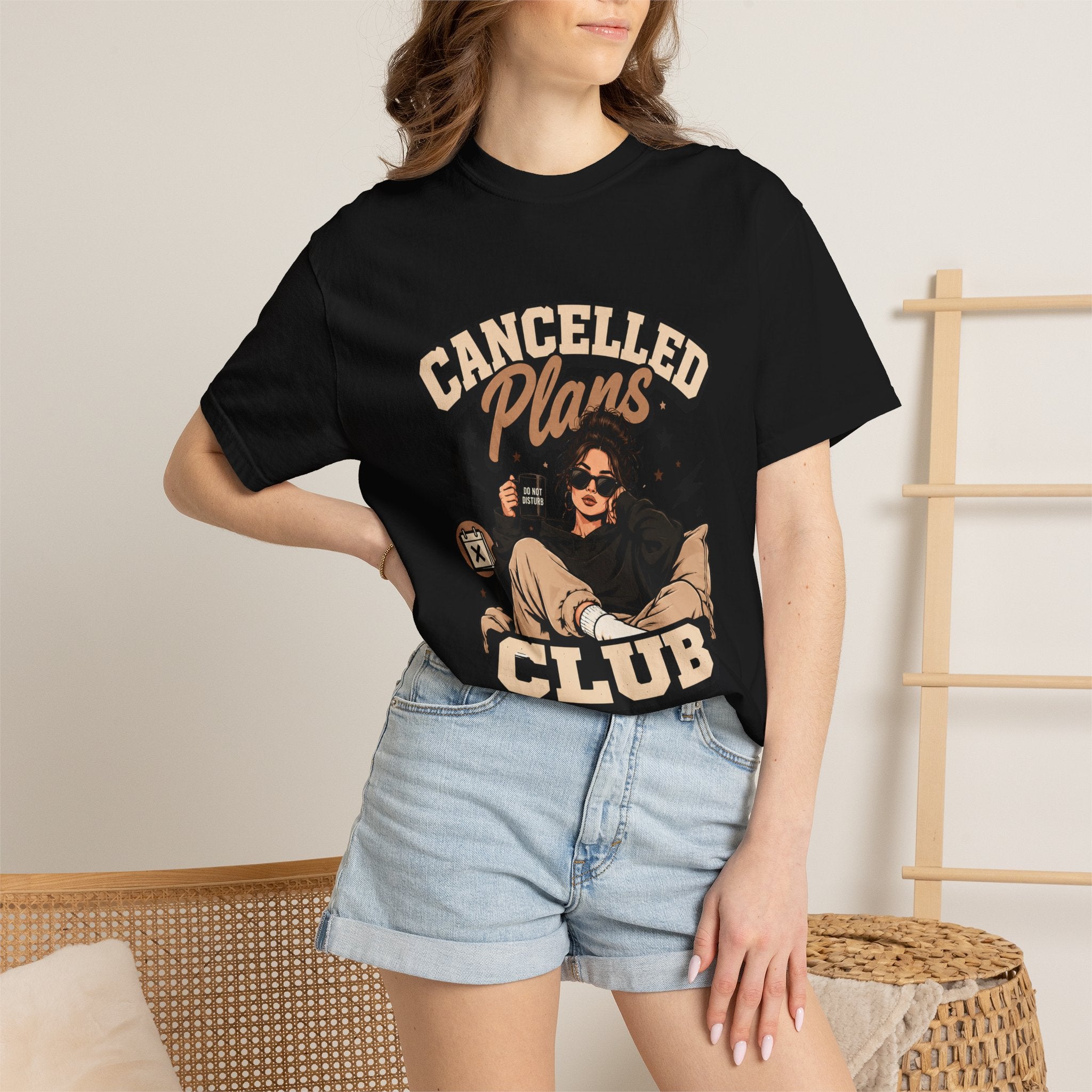 Cancelled Plans Club T-Shirt — Cozy Introvert Graphic Tee